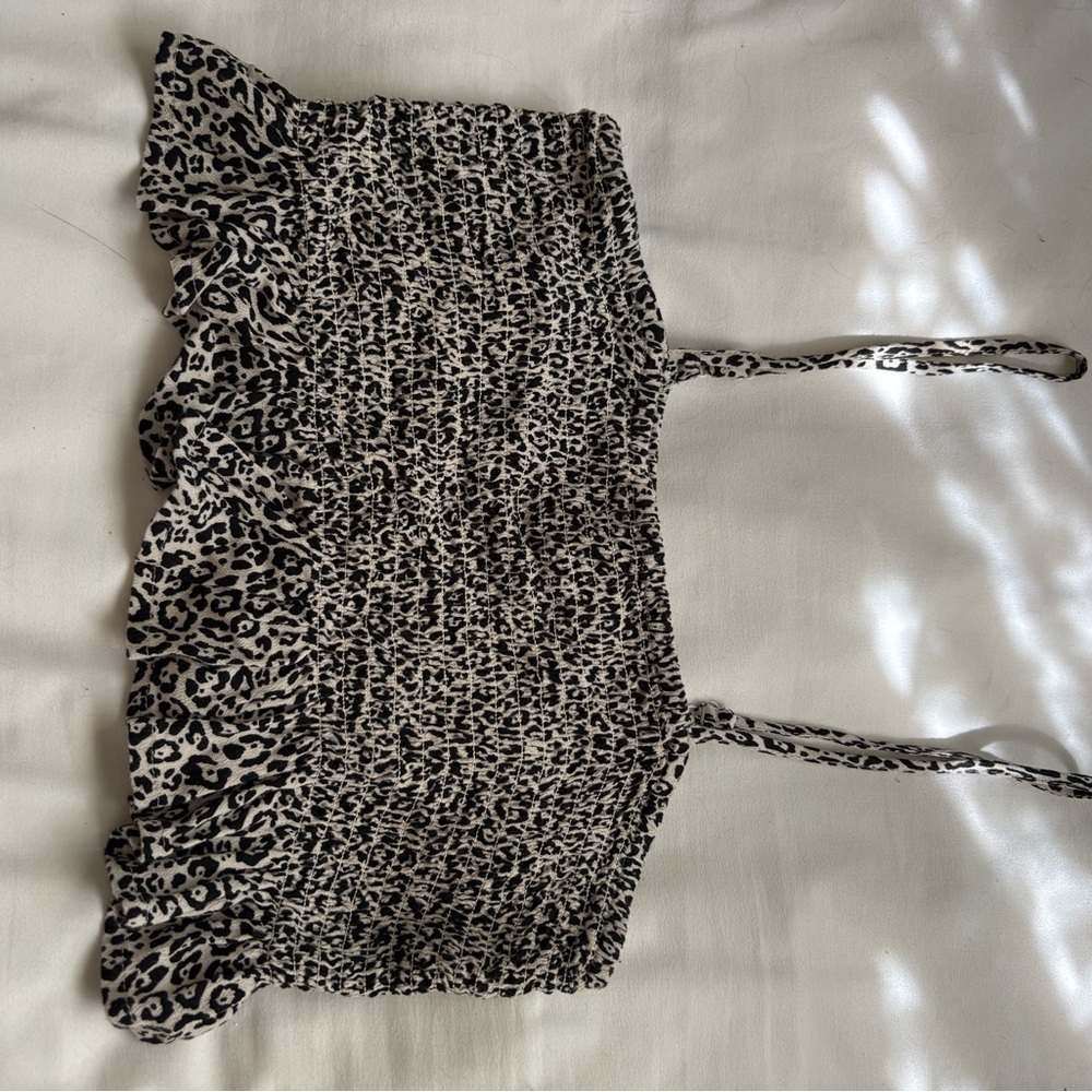 American Eagle Cheetah Patterned Top